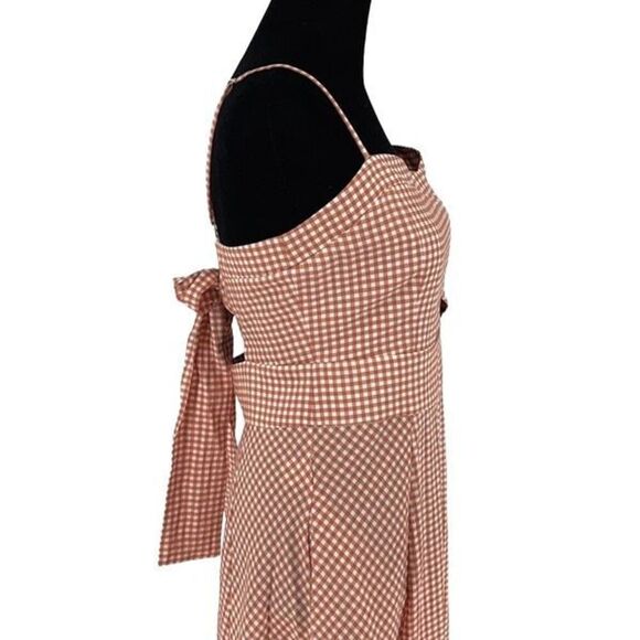 Hunter Bell Maxwell Midi Dress Terracotta Gingham Size 2‎ NWT $498 - Picture 5 of 14